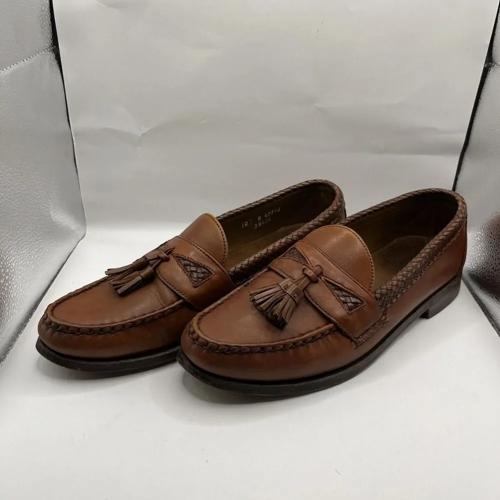Allen Edmonds Maxfield Tassel Loafers Men’s 10B Chili Leather Made in